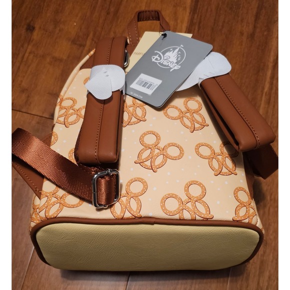 Disney Parks Mickey Mouse Pretzel Scented Loungefly Mini Backpack - Picture 6 of 8